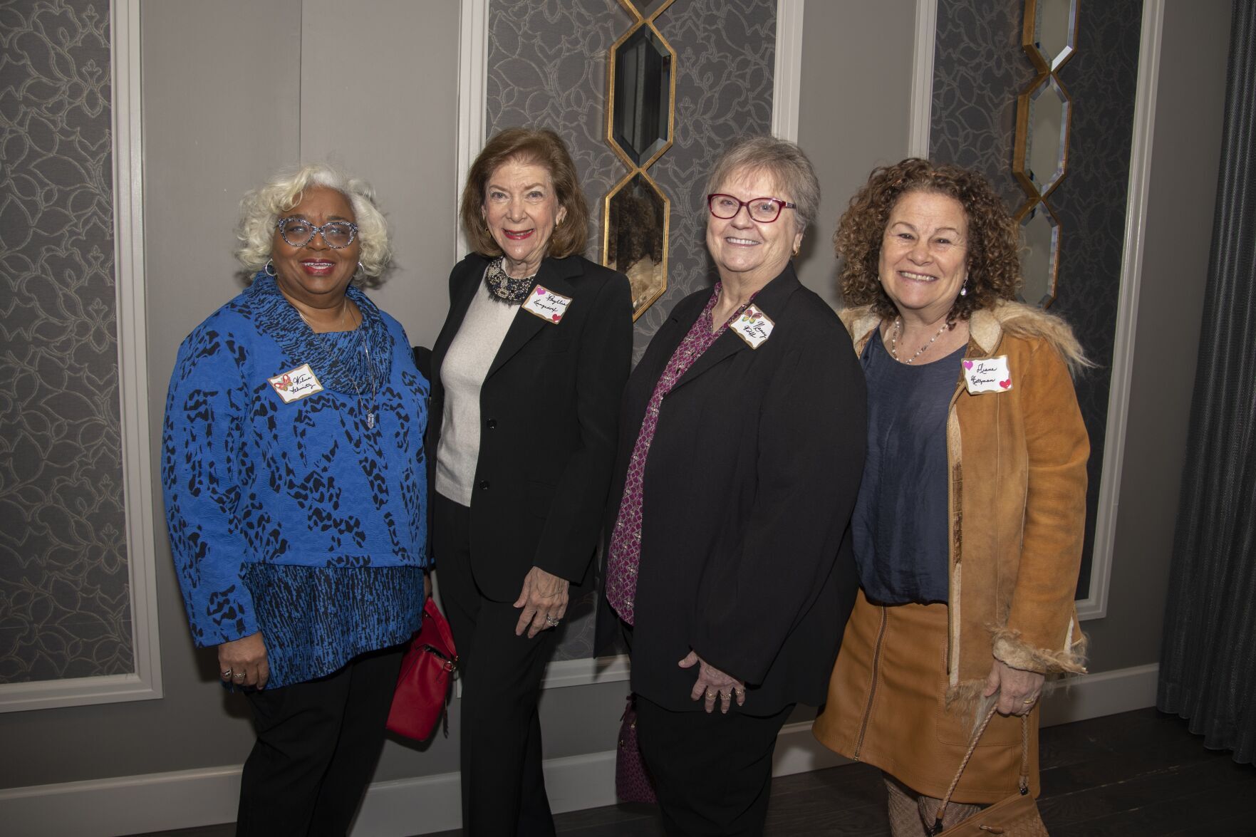 Wilma Schmitz, Phyllis Langsdorf, Nancy Wolff, Diane Katzman